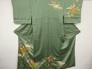 ヱ霞に花車模様訪問着